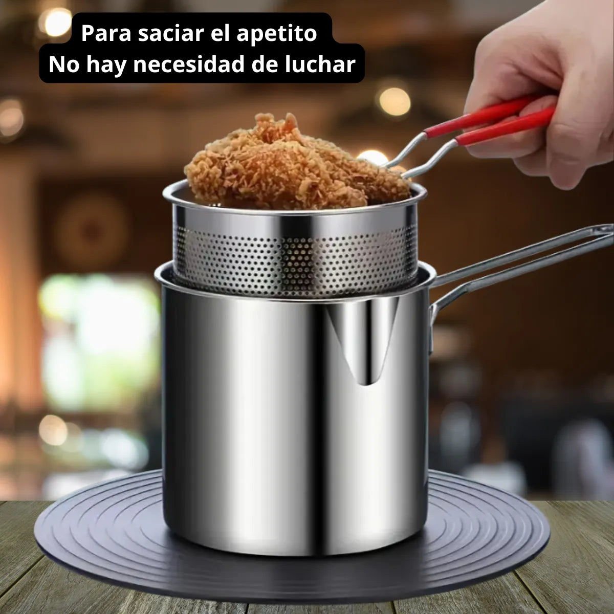 Olla Freidora + ENVIO GRATIS + PINZAS + E-BOOK 🎁